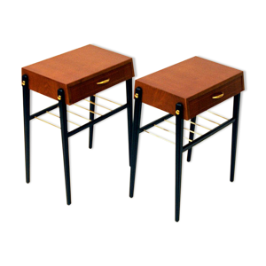 paire de tables de nuit