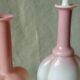 Antique opaline glass decanters, late 19th century