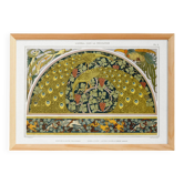 Affiche “Paons et vigne”, d’après une lithographie art nouveau de 1897