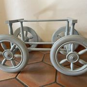 Antique rattan cradle in very good condition. Sold with or without upholstery.
