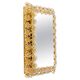 Spectacular backlit mirror in gilded brass and crystal glass by Palwa, Germany.