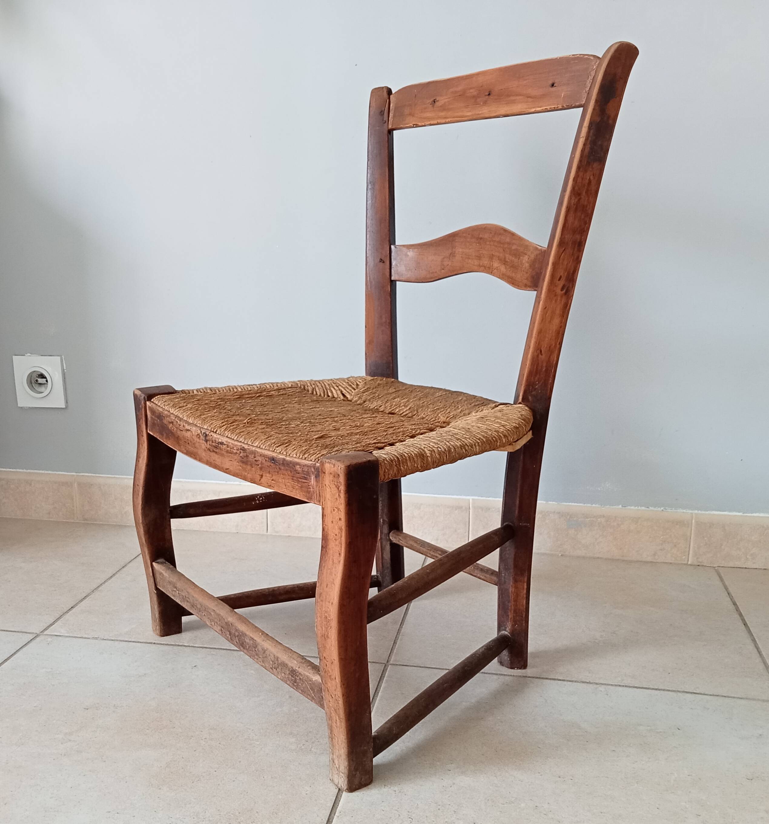 Old low chair from the 30s/40s