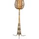 1950s Rattan Floor Lamp in the Style of Louis Sognot, France