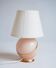 Petite lampe verre rose
