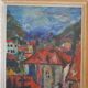 Georges Mathieu Yassef (1943-2024) landscape painting HST