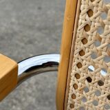 Set of 4 Cesca chairs model B64 with armrests Cesca Marcel breuer design