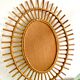 Old vintage rattan mirror 44x54cm