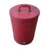 Vintage red cylindrical case Cheney