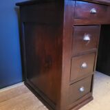 Solid oak minister's desk