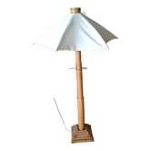 Vintage 70's adjustable bamboo floor lamp