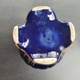 Antique blue vase in Italian porcelain