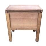 Pair of solid oak bedside tables circa 70-80