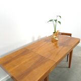 Table de salle à manger extensible design vintage Halabala