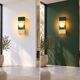 Ceramic zellige wall light