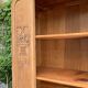 Armoire parisienne vitrée art déco bois brut 1930