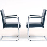 Paire de fauteuils Walter Knoll édition Ligne Jason modèle 1519