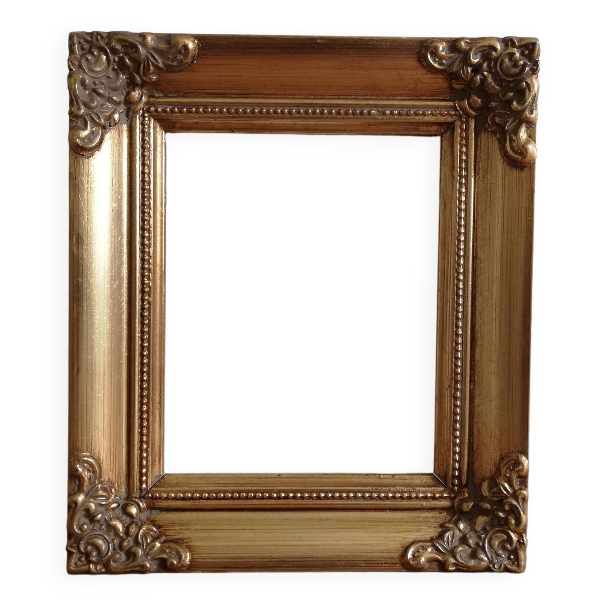 Golden wood frame