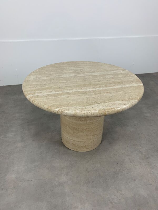 Table basse travertin ronde
