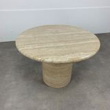 Table basse travertin ronde