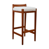 Mid-century teak swedish bar stool