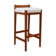 Mid-century teak swedish bar stool