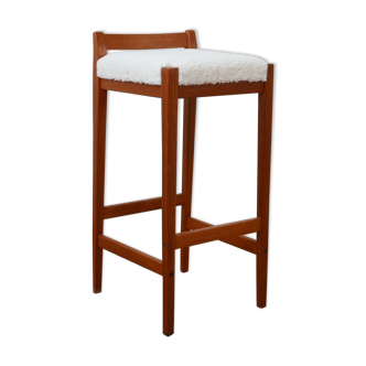 Mid-century teak swedish bar stool