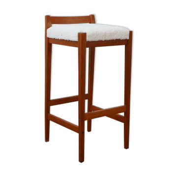 Mid-century teak swedish bar stool