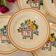 Set of 6 plates manufactured French HBCM