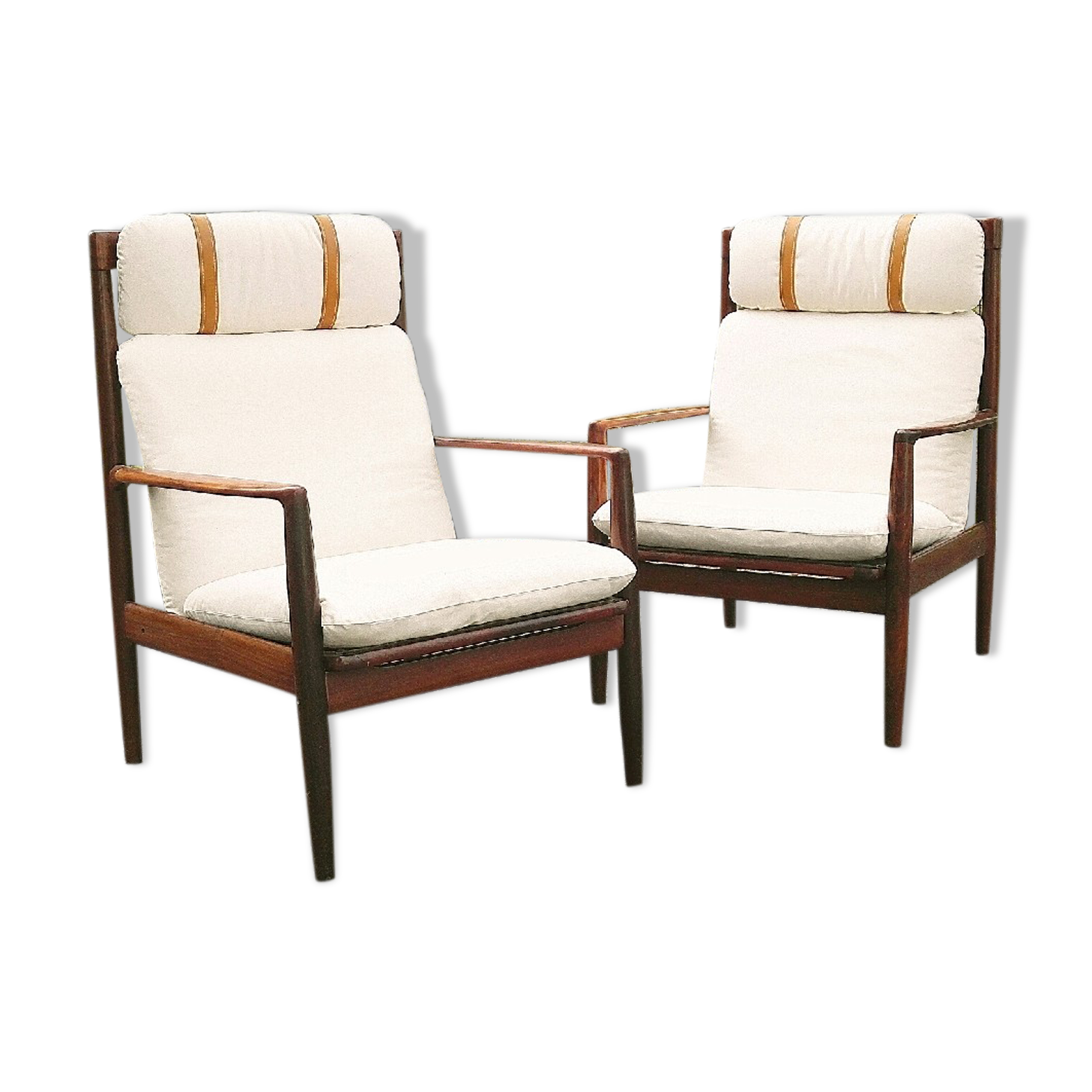 Pair of armchairs by Grete Jalk, Glostrup Publishing, Denmark