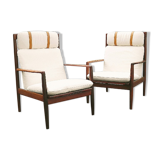 Pair of armchairs by Grete Jalk, Glostrup Publishing, Denmark