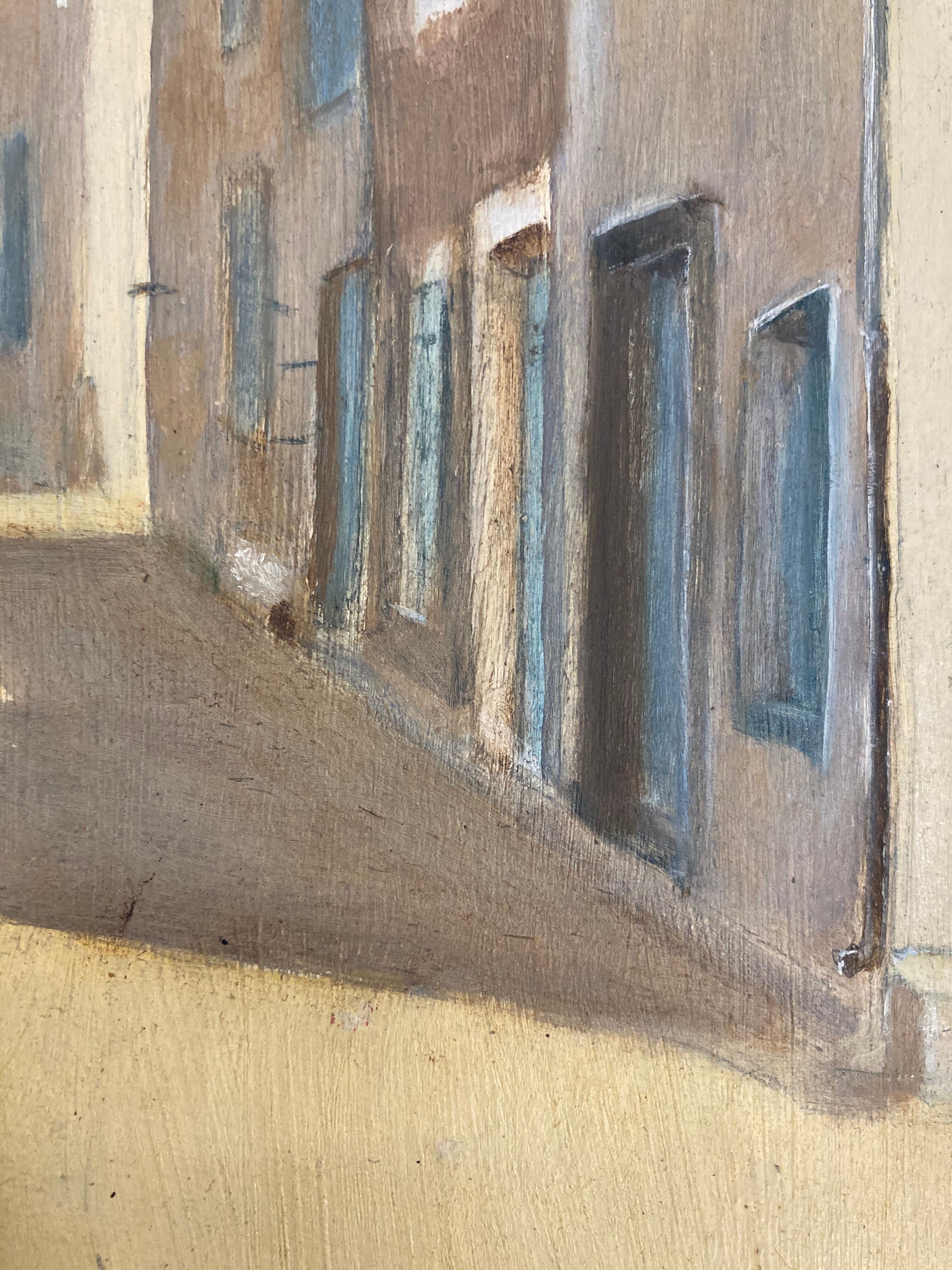 Huile sur carton vintage