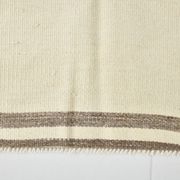 6x9 Cream & Brown Contemporary Vintage Kilim Rug, 184x282Cm