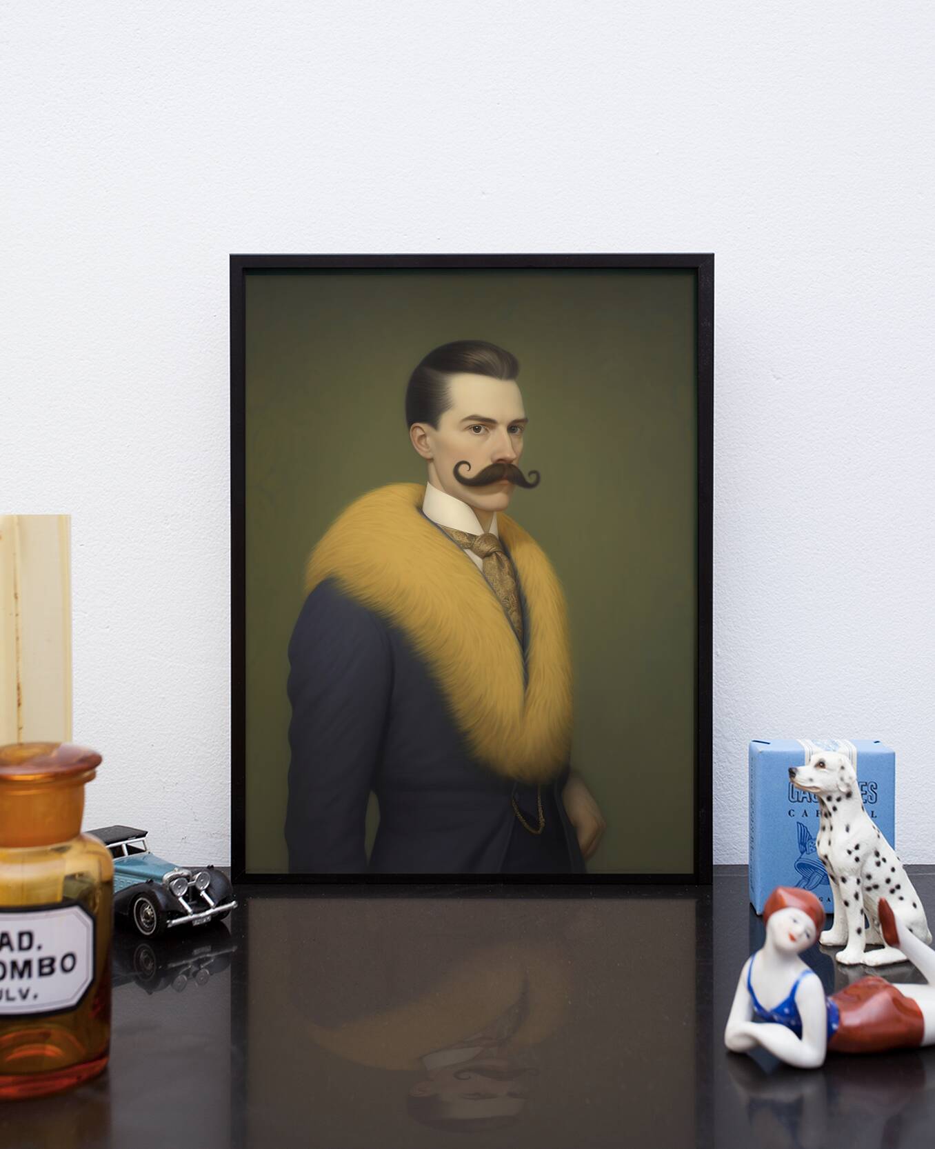Portrait ancien - série “Les moustachu-e-s”
