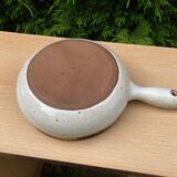 Earthenware pan signed la roue vallauris