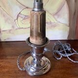 Silver metal lamp base