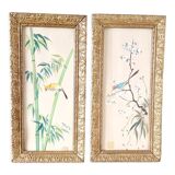 2 chinese watercolors of the nineteenth century