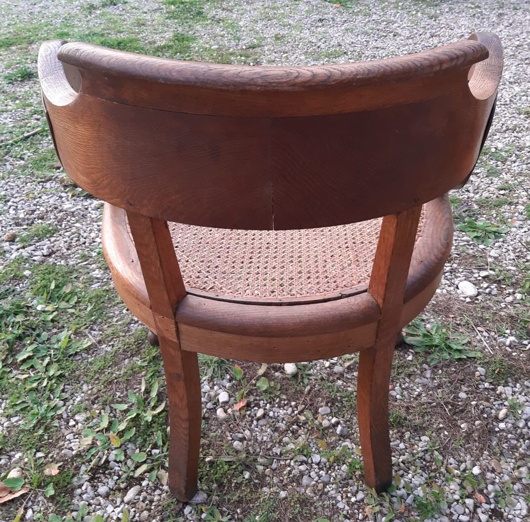 Louis Philippe style cané armchair