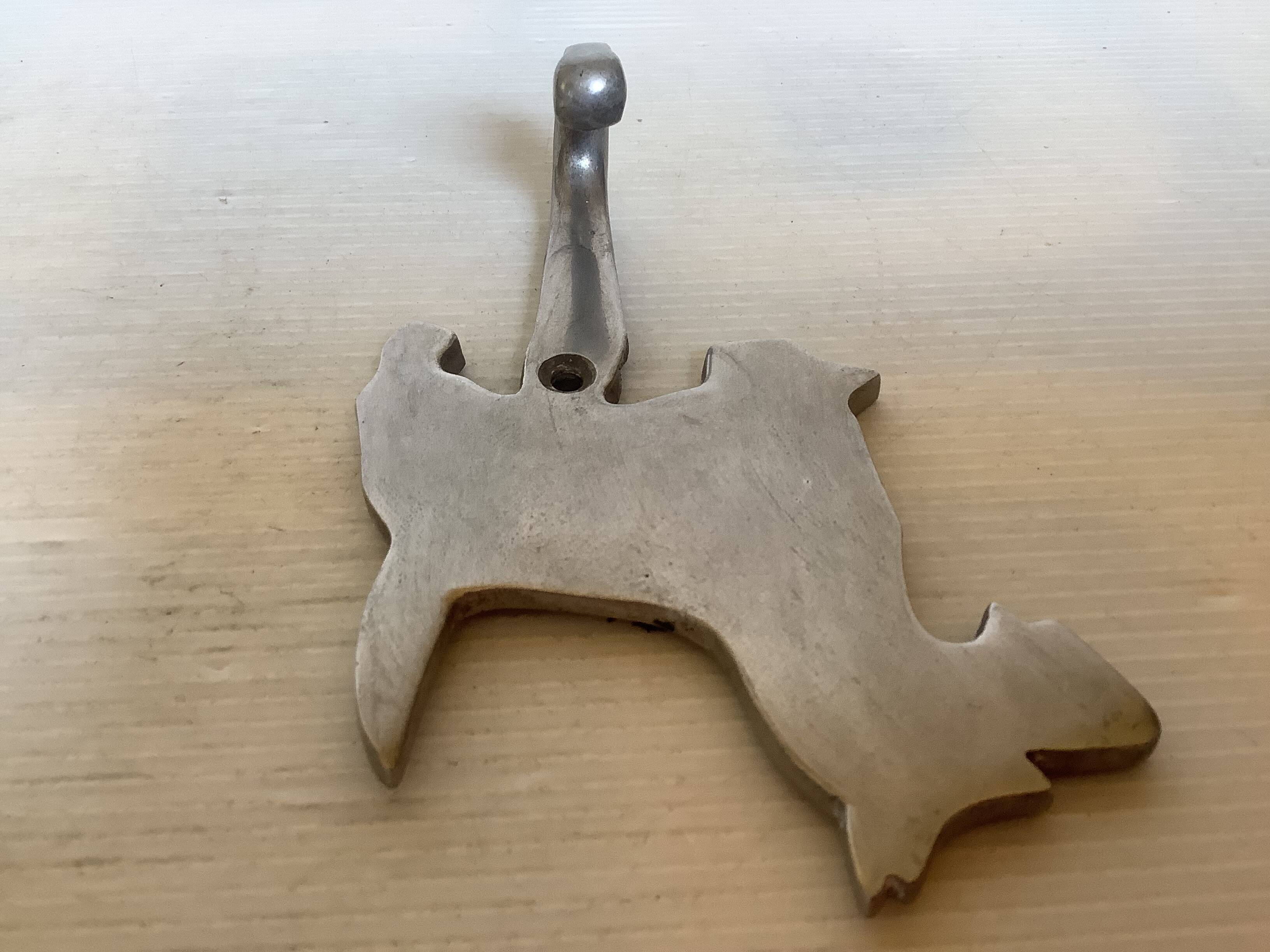 Silver metal Scottish coat hook