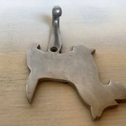 Silver metal Scottish coat hook