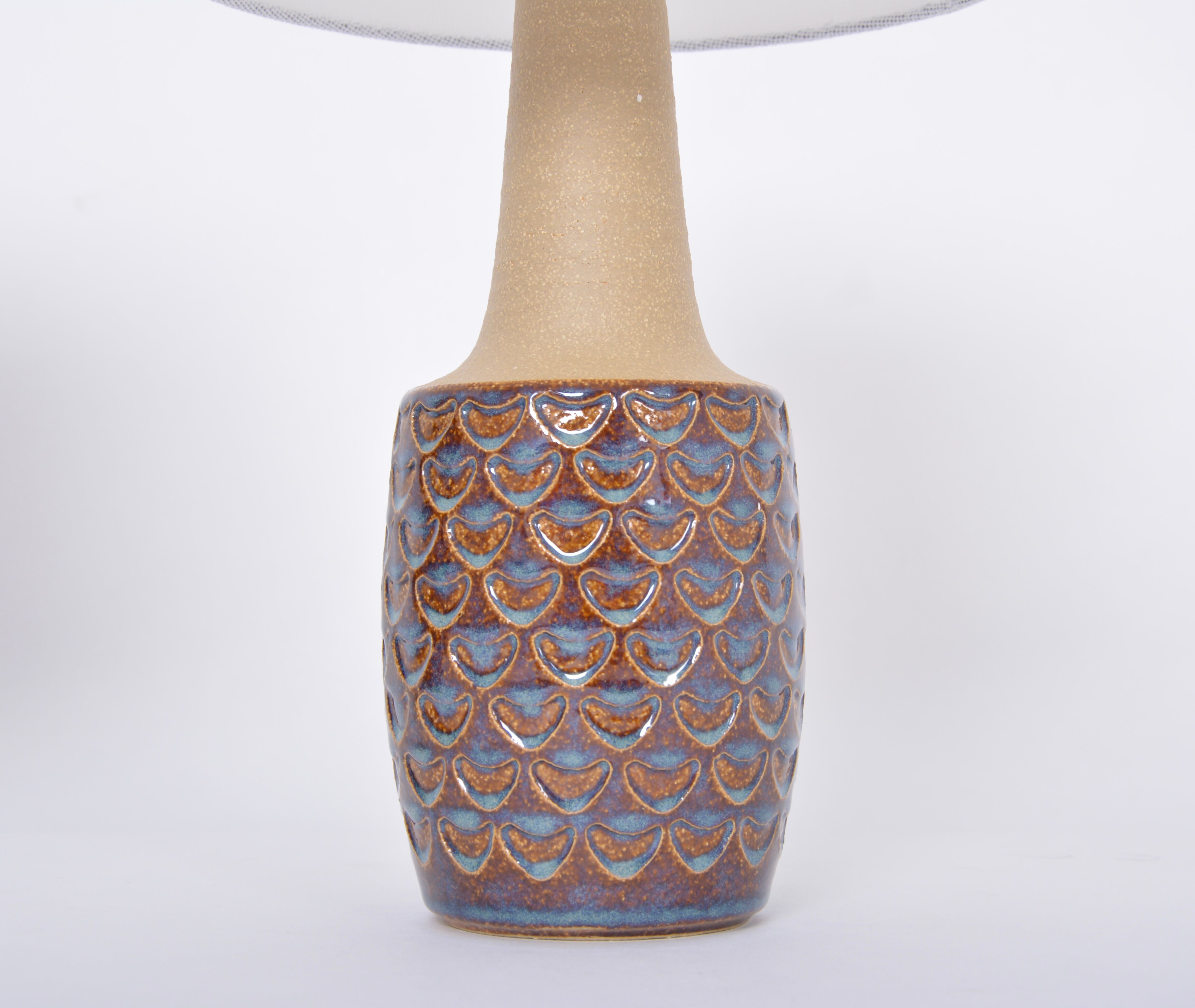 Pair of Mid-Century Handmade Stoneware table lamps model 3001 by Einar Johansen for Soholm