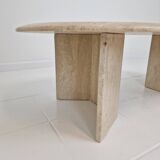 Travertine Coffee or Side Table, Italy 1980s