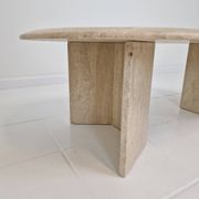 Travertine Coffee or Side Table, Italy 1980s