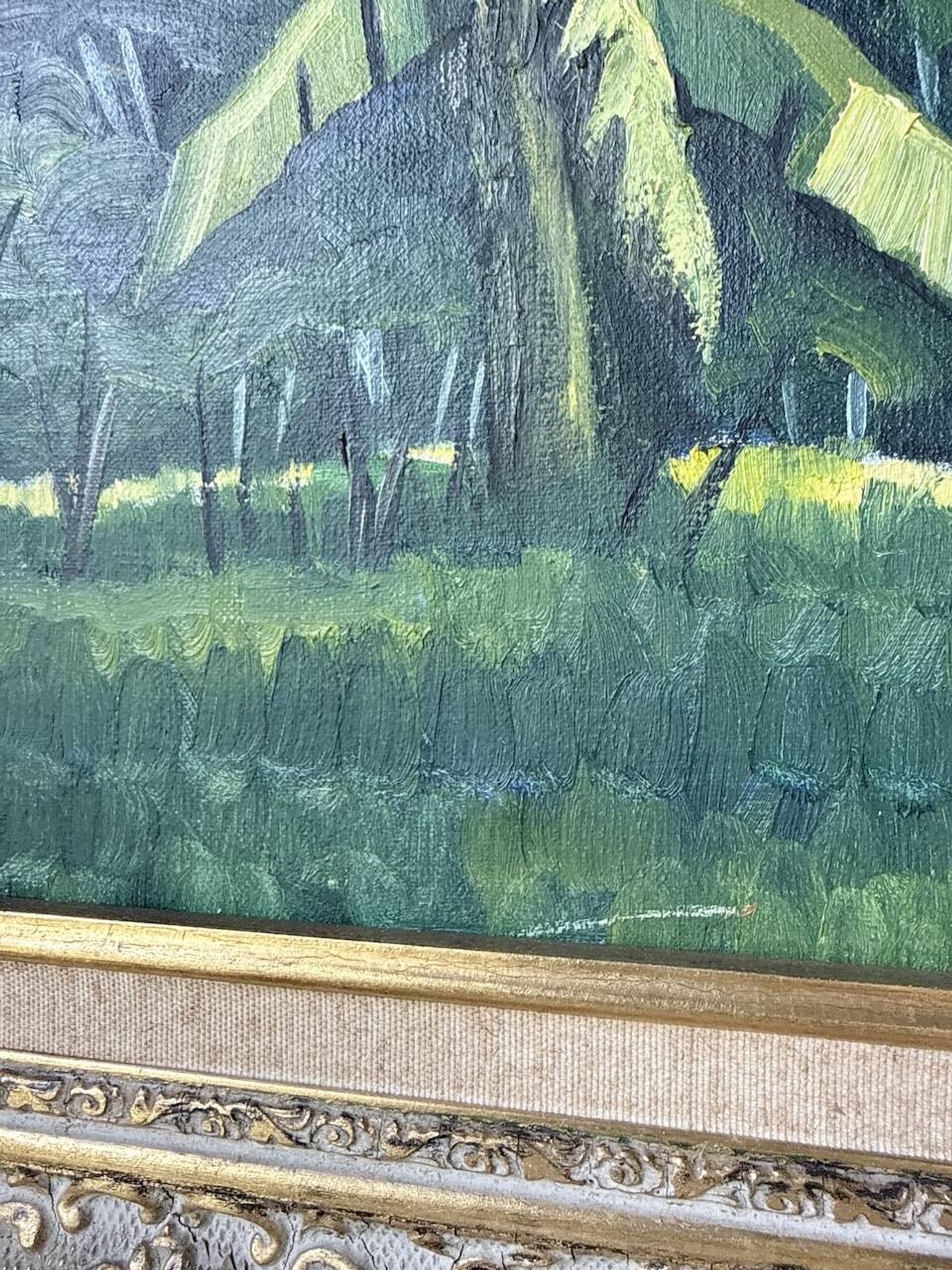 Framed oil painting "forest"