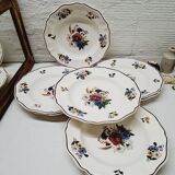 Set of 8 Sarreguemines soup plates