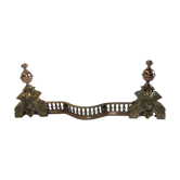 Bronze fireplace bar XIX Front trim Fireplace accessory Louis XV