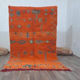 Handmade natural Berber rug 3x2 m