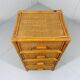 Rattan and wicker chest of drawers, 1970s