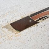 Paul Kingma artwork coffee table in travertine, The Netherlands, 1980