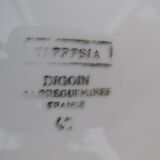 Set of 6 Digoin dessert plates