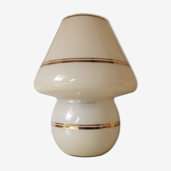 Mushroom lamp bordered gold